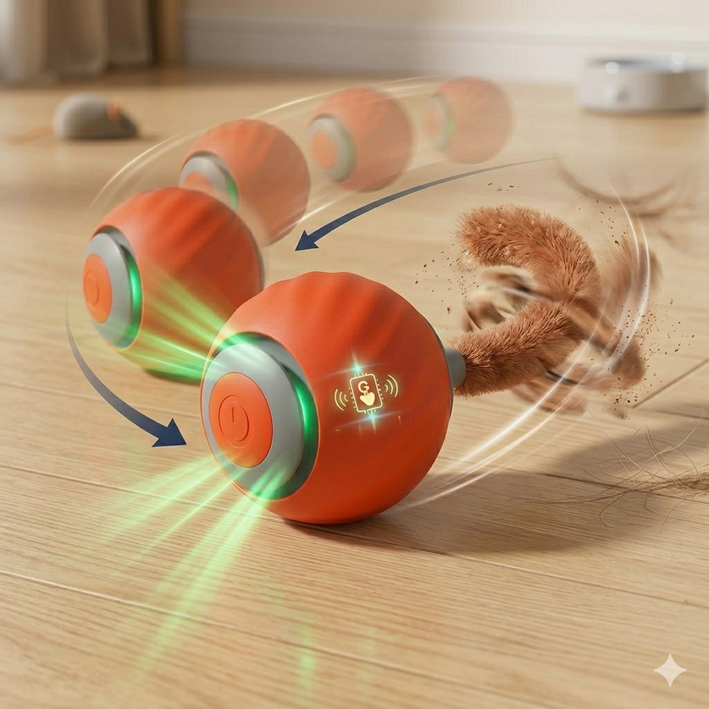 Balle Taquin Interactive pour Chat